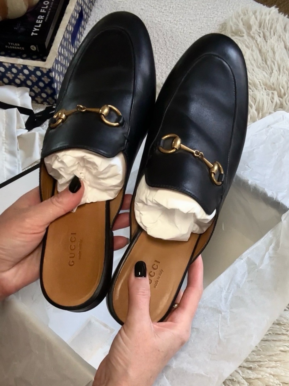 GUCCI Princetown horsebit mule loafers size 41